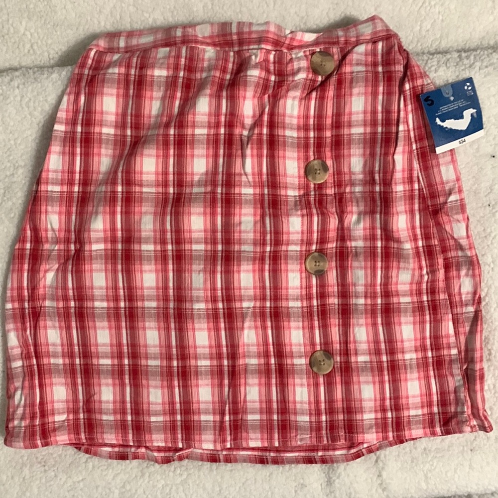Arizona Plaid mid mini skirt